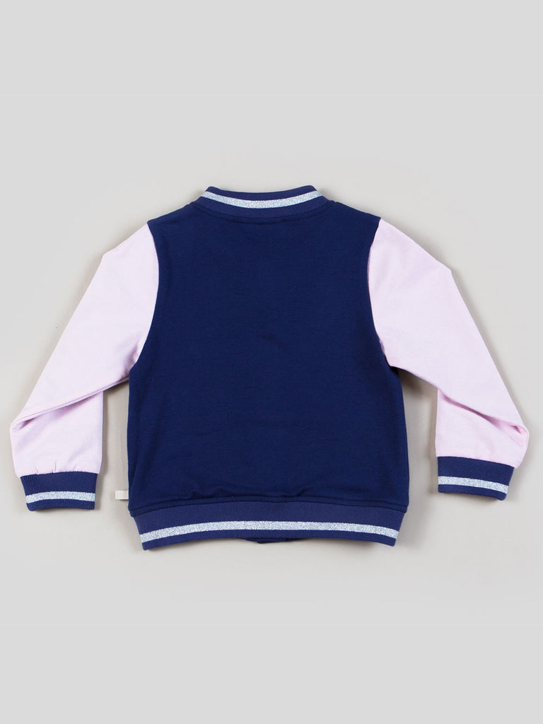 Girls Varsity Bomber with Patches OUT OF STOCK