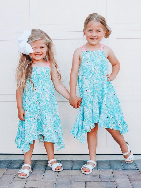 Girls Fern Print Dress