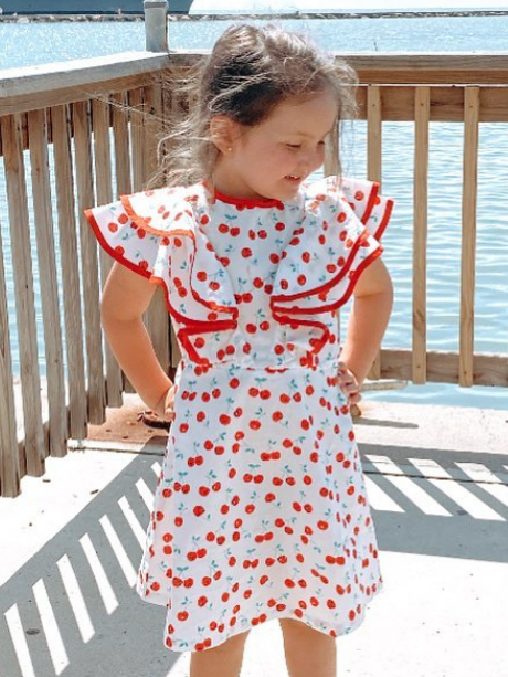 Girl's Cherry Ruffle Dress OUT OF STOCK